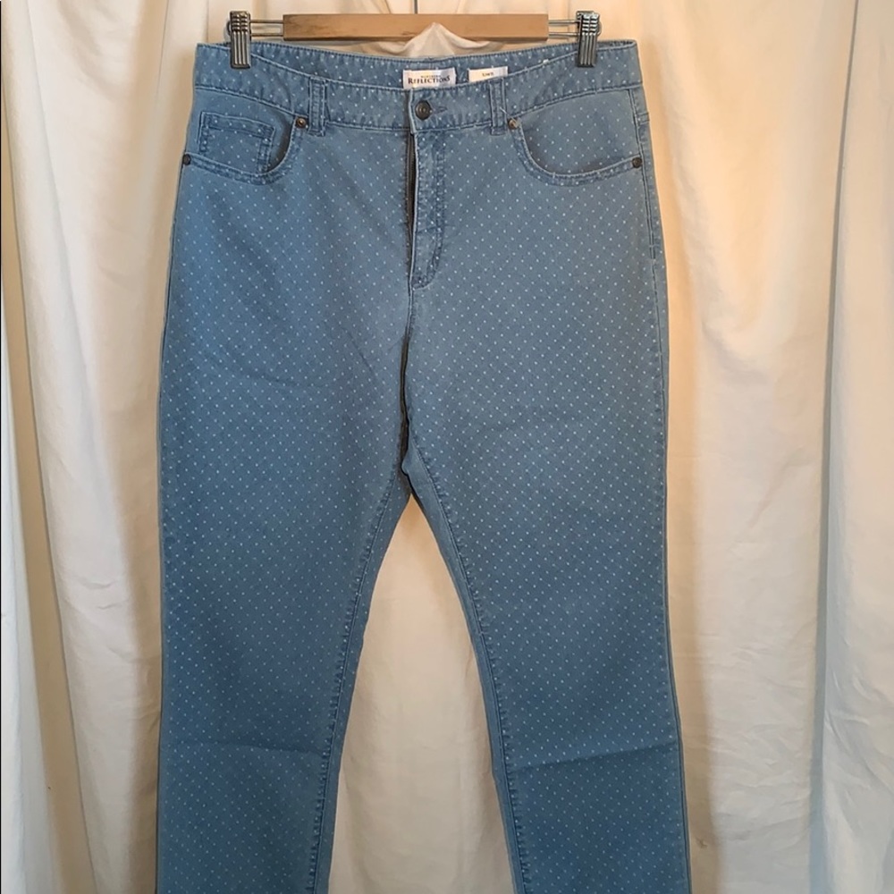 Northern Reflections Swiss dot jeans cottage core